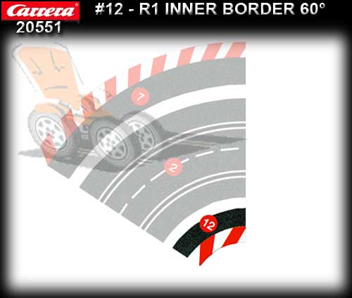 CARRERA BORDERS 20551 - Inside Border for R1/60 degree