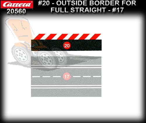 CARRERA BORDERS 20560 - Outside Border for Straight track