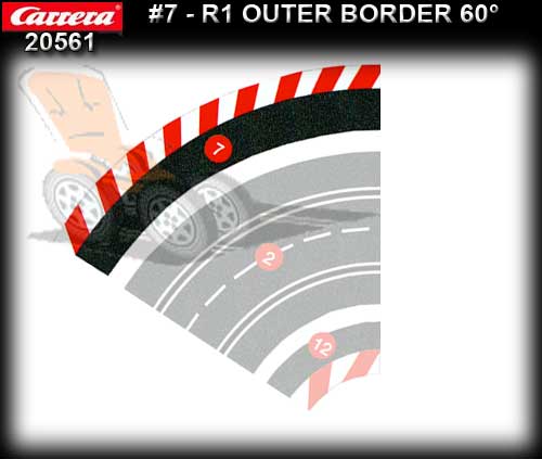 CARRERA BORDERS 20561 - Outside Border for R1/60 degree