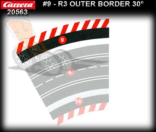 CARRERA BORDERS 20563 - Outside Border for R3/30 degree