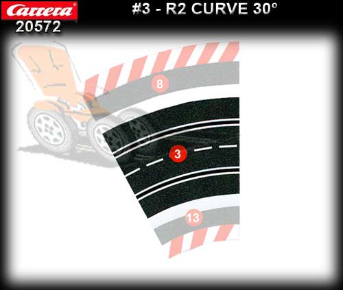 CARRERA TRACK 205721 - Curve R2 / 30 degree - single piece