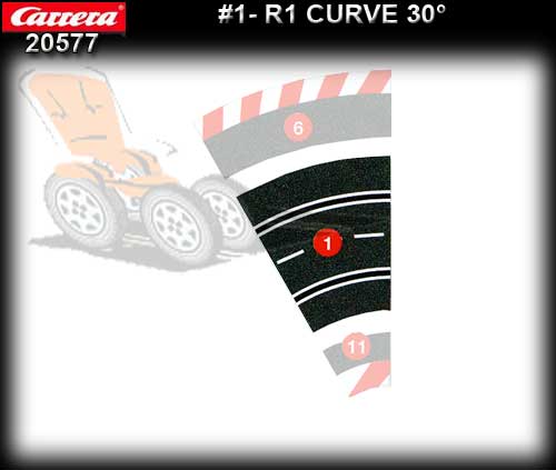 CARRERA TRACK 20577 - Curve R1/30 deg