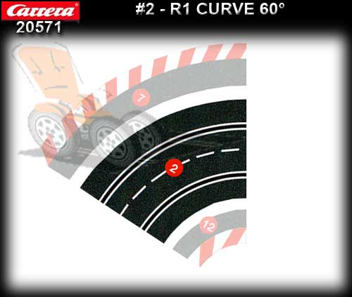 CARRERA TRACK 205771 - Curve R1 / 30 degree - single piece