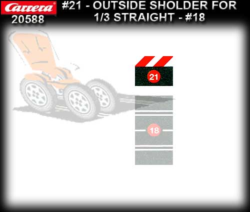 CARRERA BORDERS 20588 - Outside Border for 1/3 Straight