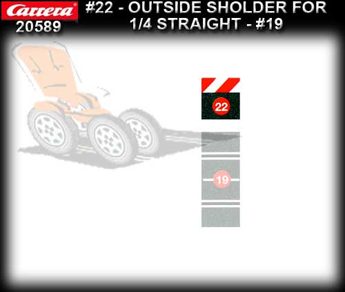 CARRERA BORDERS 20589 - Outside Border for 1/4 Straight