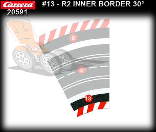 CARRERA BORDERS 20591 - Inside Border for R2/30 degree