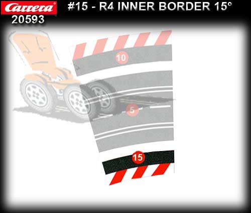 CARRERA BORDERS 20593 - Inside Border for R4/15 deg