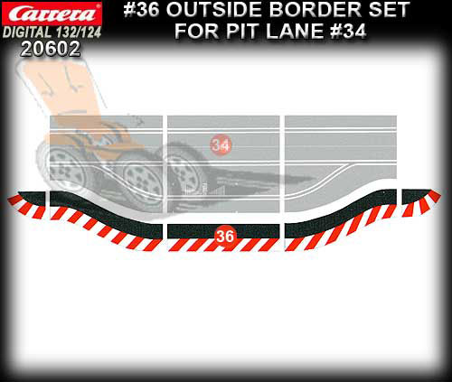 CARRERA D132/124 20602 - Outside Border Set for Pit Lane Unit