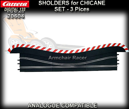 CARRERA D132/124 20604 - Shoulders for Chicane 3 piece set