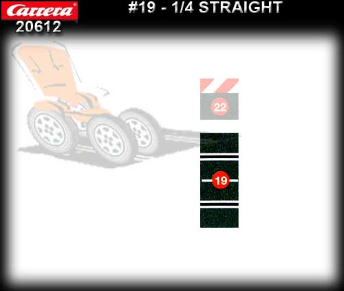 CARRERA TRACK 20612 - 1/4 Straight