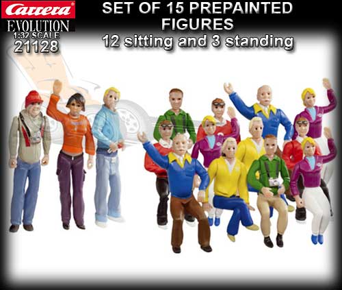 CARRERA SCENERY 21128 - set of 15 prepainted figures