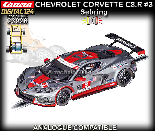 CARRERA DIGITAL 1:24 23928 - Chevrolet Corvette C8R - Sebring #3