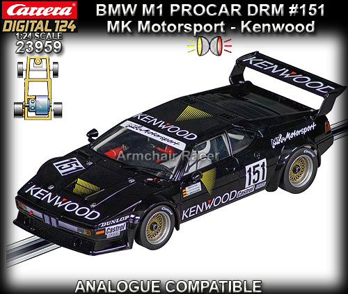 CARRERA DIGITAL 1:24 23959 - BMW M1 Procar - Kenwood #151
