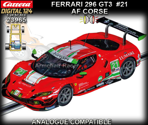 CARRERA DIGITAL 1:24 23965 - Ferrari 296 GT3 - AF Corse #21