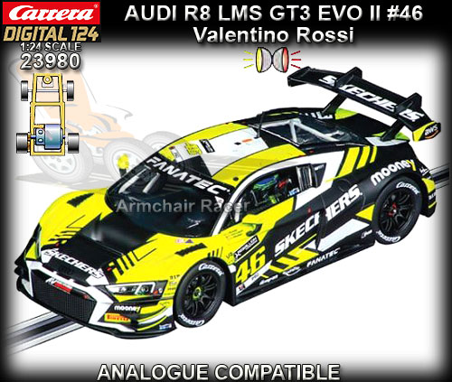 CARRERA DIGITAL 1:24 23980 - Audi R8 LMS GT3 EVO II V.Rossi #46
