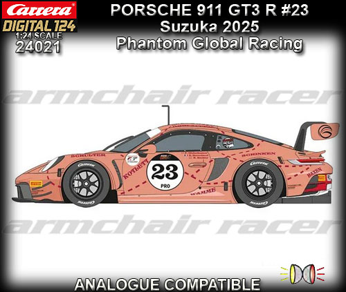 CARRERA DIGITAL 1:24 24021 - Porsche 911 GT3 R - Suzuka 2025 #23