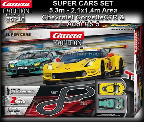 CARRERA SET 25240 - Super Cars - 5.3 metres