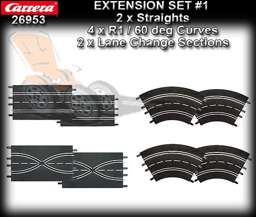 CARRERA TRACK 26953 - Extension Set 1 (8 pieces)