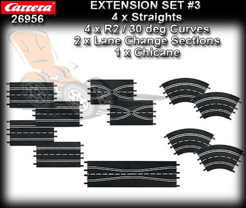 CARRERA TRACK 26956 - Extension Set 3 (12 pieces)