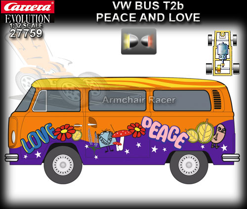 CARRERA 27759 - VW Bus T2b - Peace and Love