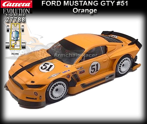 CARRERA 27788 - Ford Mustang GTY #51 (orange)