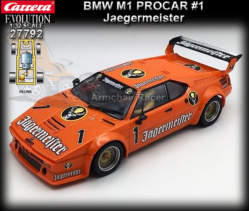CARRERA 27792 - BMW M1 Procar - Jaegermeister Racing Team #1