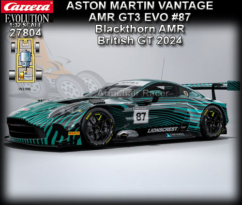 CARRERA 27804 - Aston Martin Vantage AMR GT3 British GT 2024 #87