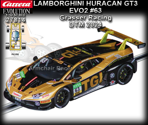 CARRERA 27814 - Lamborghini Huracan GT3 EVO II #63 - DTM 2024
