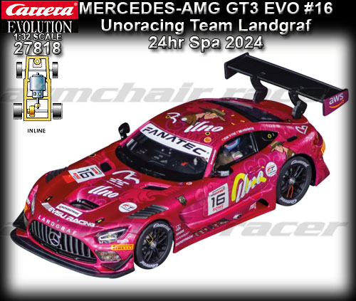 CARRERA 27818 - Mercedes-AMG GT3 EVO #16 - 24hr SPA 2024