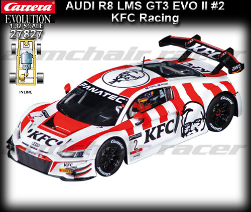 CARRERA 27827 - Audi R8 LMS GT# EVO II - 2022 KFC Racing #2
