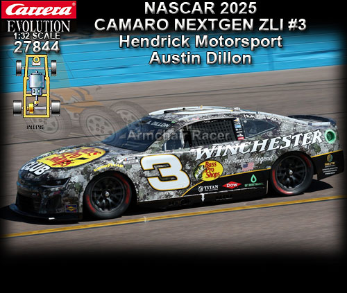 CARRERA 27844 - NASCAR Camaro NextGen ZL1 #3 - 2025 Season