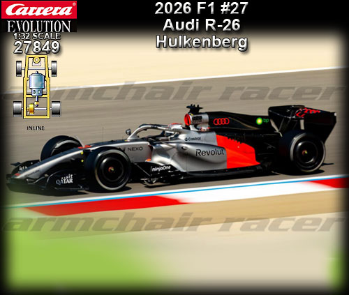 CARRERA 27849 - F1 Audi R-26 - Nico Hulkenberg #27 - Season 2026