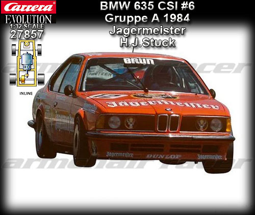 CARRERA 27857 - BMW 635 CSI - Gruppe A 1984 - Jagermeister #6