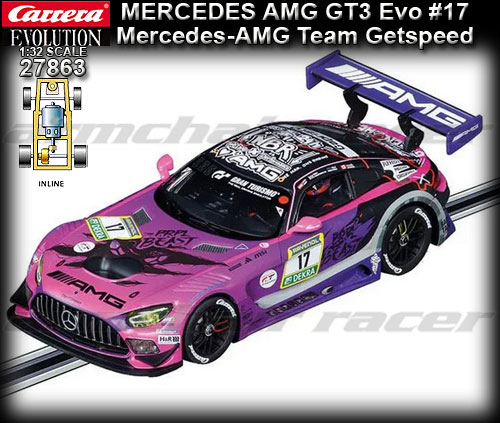 CARRERA 27863 - Mercedes AMG GT# EVO - AMG Team Getspeed #17