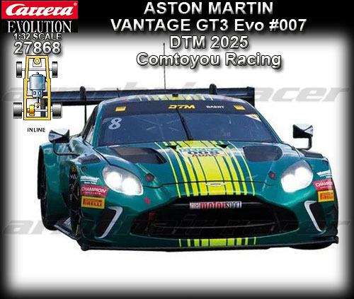 CARRERA 27868 - Aston Martin Vantage GT3 Evo - DTM 2025 #007