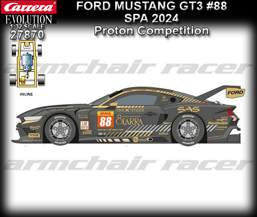 CARRERA 27870 - Ford Mustang GT3 - SPA 2024 - Proton #88