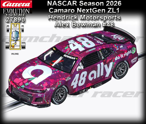 CARRERA 27890 - NASCAR Camaro NextGen ZL1 - Alex Bowman #48