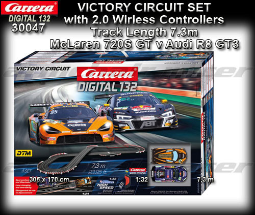 CARRERA DIGITAL 132 SET 30047 - Victory Circuit 7.3m/2 car