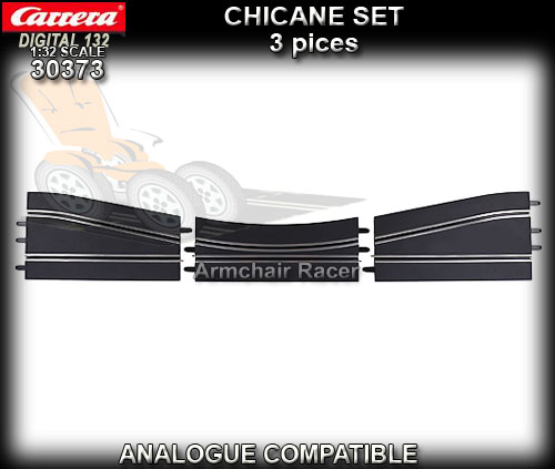 CARRERA D132/124 30373 - Chicane set (3 track sections)