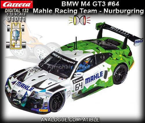 CARRERA DIGITAL 132 31011 - BMW M4 GT3 - Mahle Racing Team #64