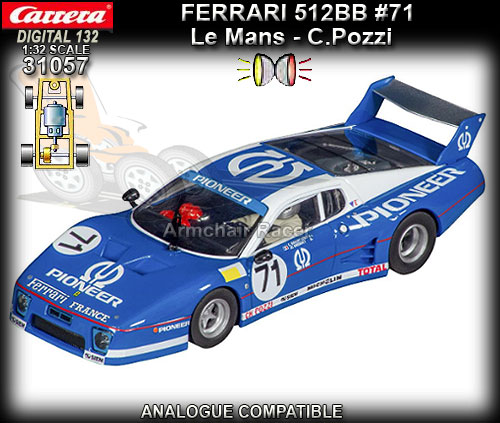 CARRERA DIGITAL 132 31057 - Ferrari 512BB Le Mans #71