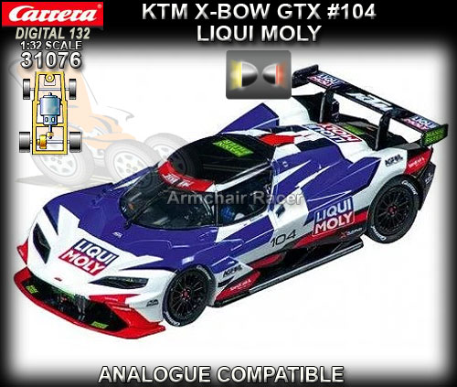 CARRERA DIGITAL 132 31076 - KTM X-BOW GTX - Liqui Moly #104