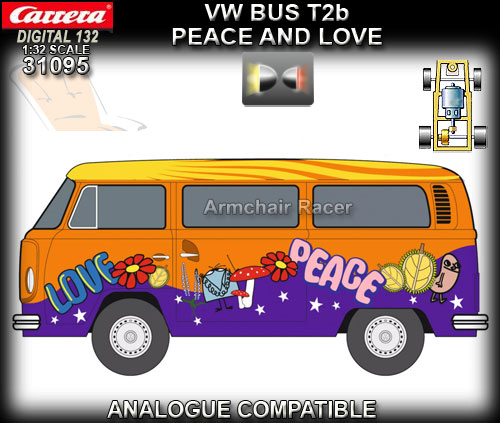 CARRERA DIGITAL 132 31095 - VW Bus T2b - Peace and Love