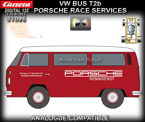 CARRERA DIGITAL 132 31096 - VW Bus T2b - Porsche Race Services