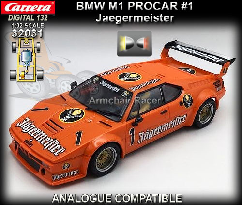 CARRERA DIGITAL 132 32031 - BMW M1 Procar - Jaegermeister #1