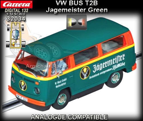 CARRERA DIGITAL 132 32034 - VW Bus T2B - Jagermeister (green)