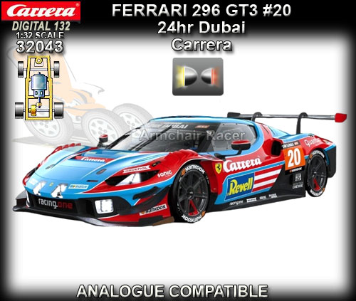 CARRERA DIGITAL 132 32043 - Ferrari 296 GT3 - 24hr Dubai #20