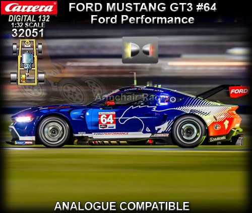 CARRERA DIGITAL 132 32051 - Ford Mustang GT3 Ford Perforamce #64