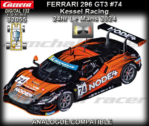 CARRERA DIGITAL 132 32055 - Ferrari 296 GT3 - 24hr Le Mans #74