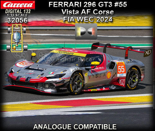 CARRERA DIGITAL 132 32056 - Ferrari 296 GT3 #55 - FIA WEC 2024